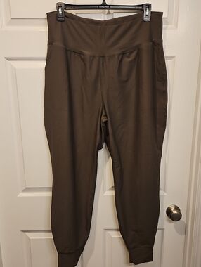 Old Navy Olive Green High-Waist Jogger Pants